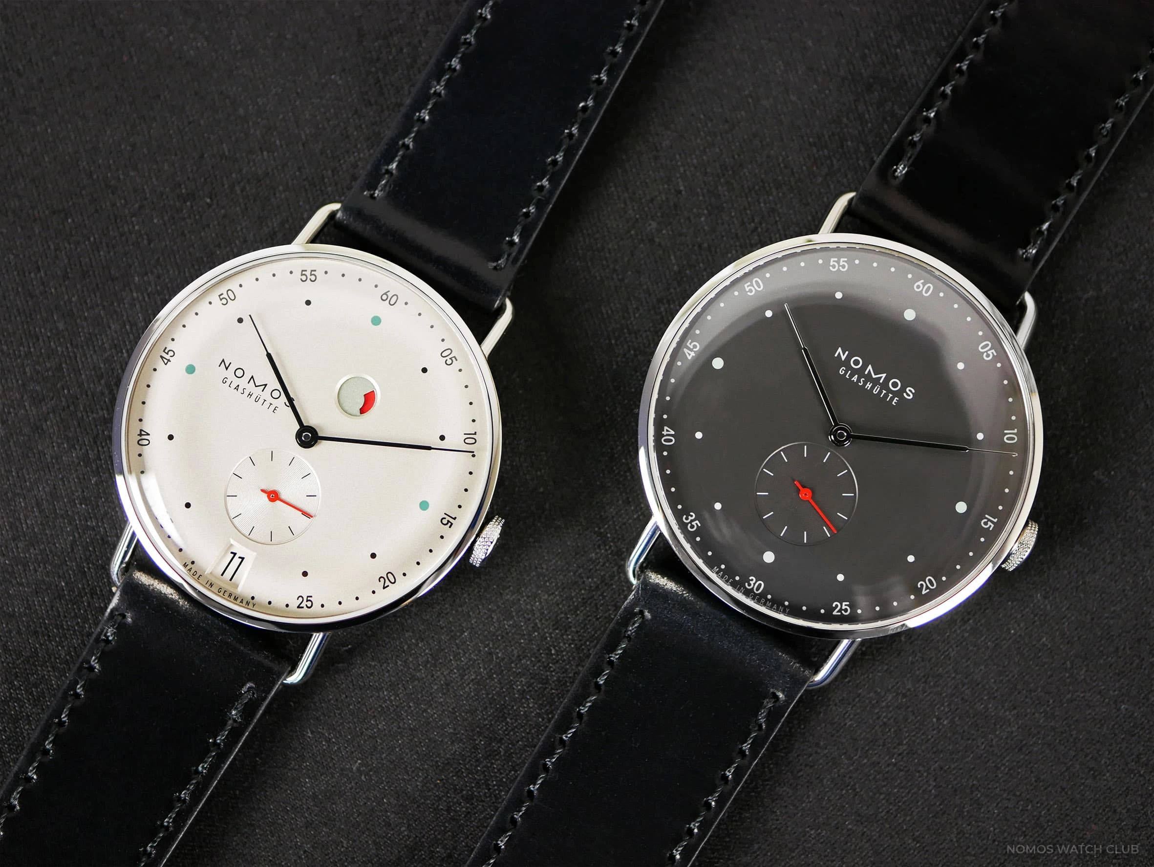 Hands On NOMOS Metro Date Power Reserve Gangreserve